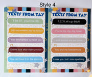 Texts from Tay-2 sheets per pack/10 stickers/5 styles