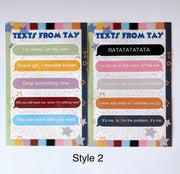 Texts from Tay-2 sheets per pack/10 stickers/5 styles