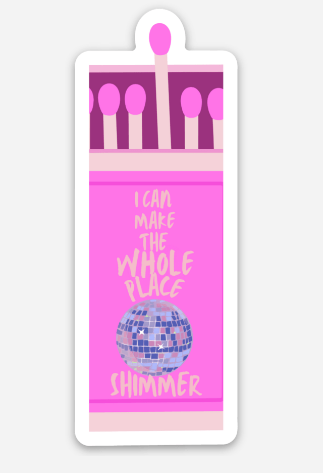Whole Place Shimmer Matchbox Sticker (Taylor Swift)