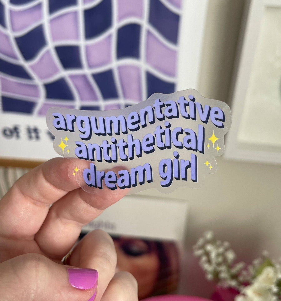 Argumentative Antithetical Dream Girl Sticker