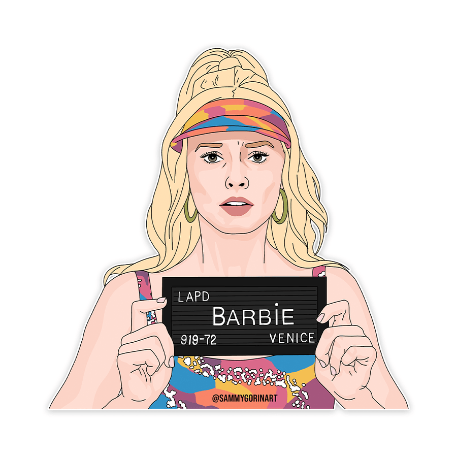 Barbie Arrest Sticker