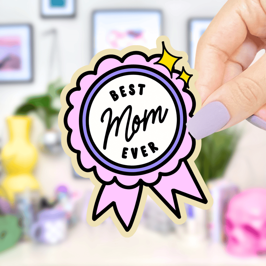 Best Mom Award Sticker