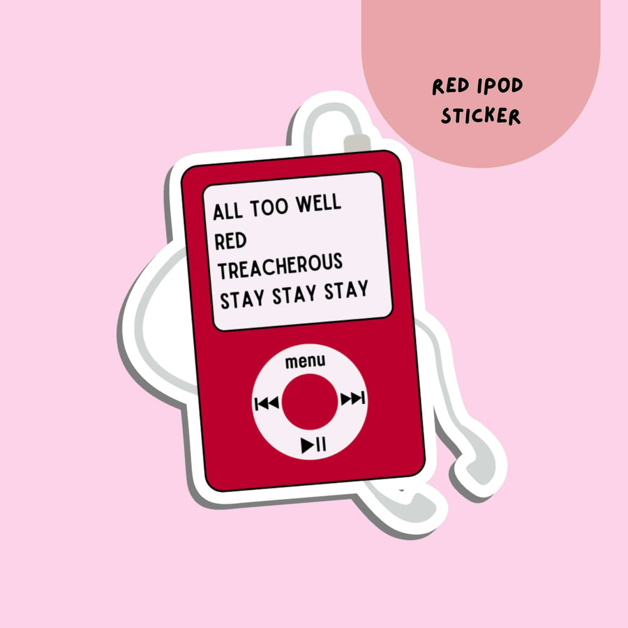 Red iPod Sticker