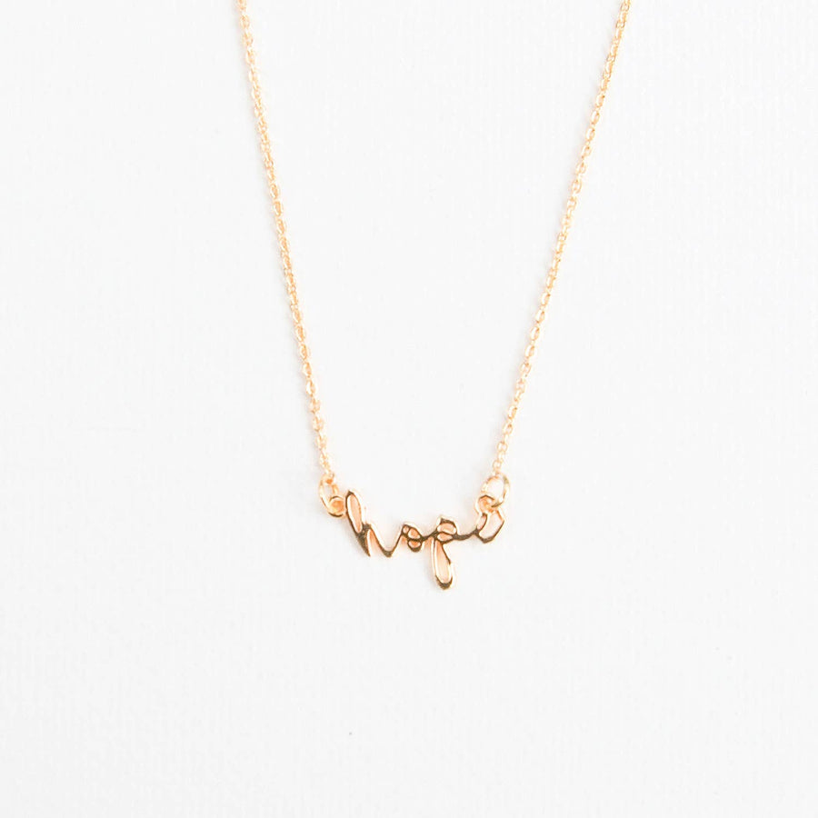 Hope Necklace, Gold