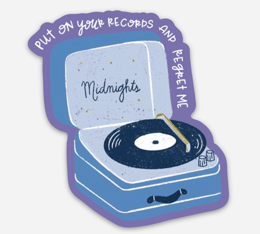 Taylor Swift Midnights Records Sticker