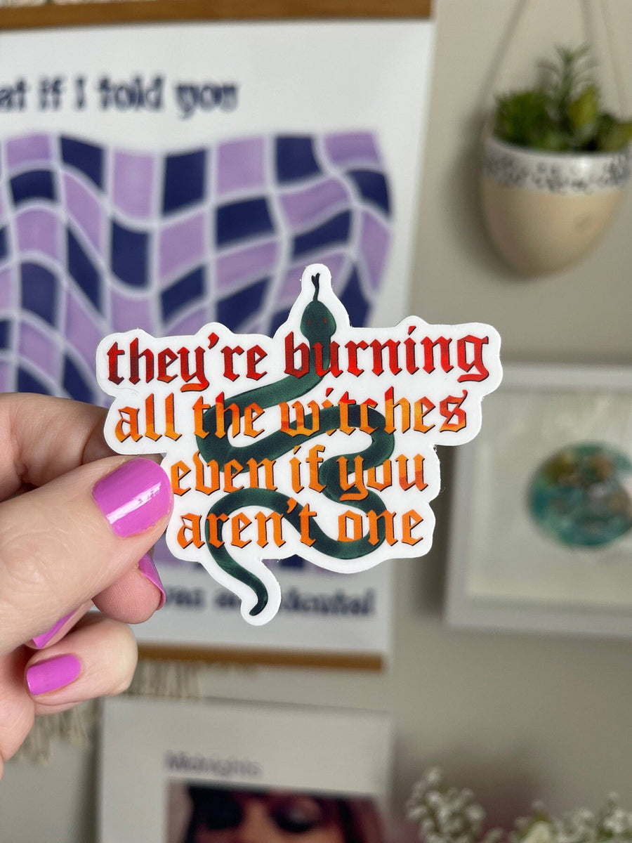 Burning All The Witches Sticker